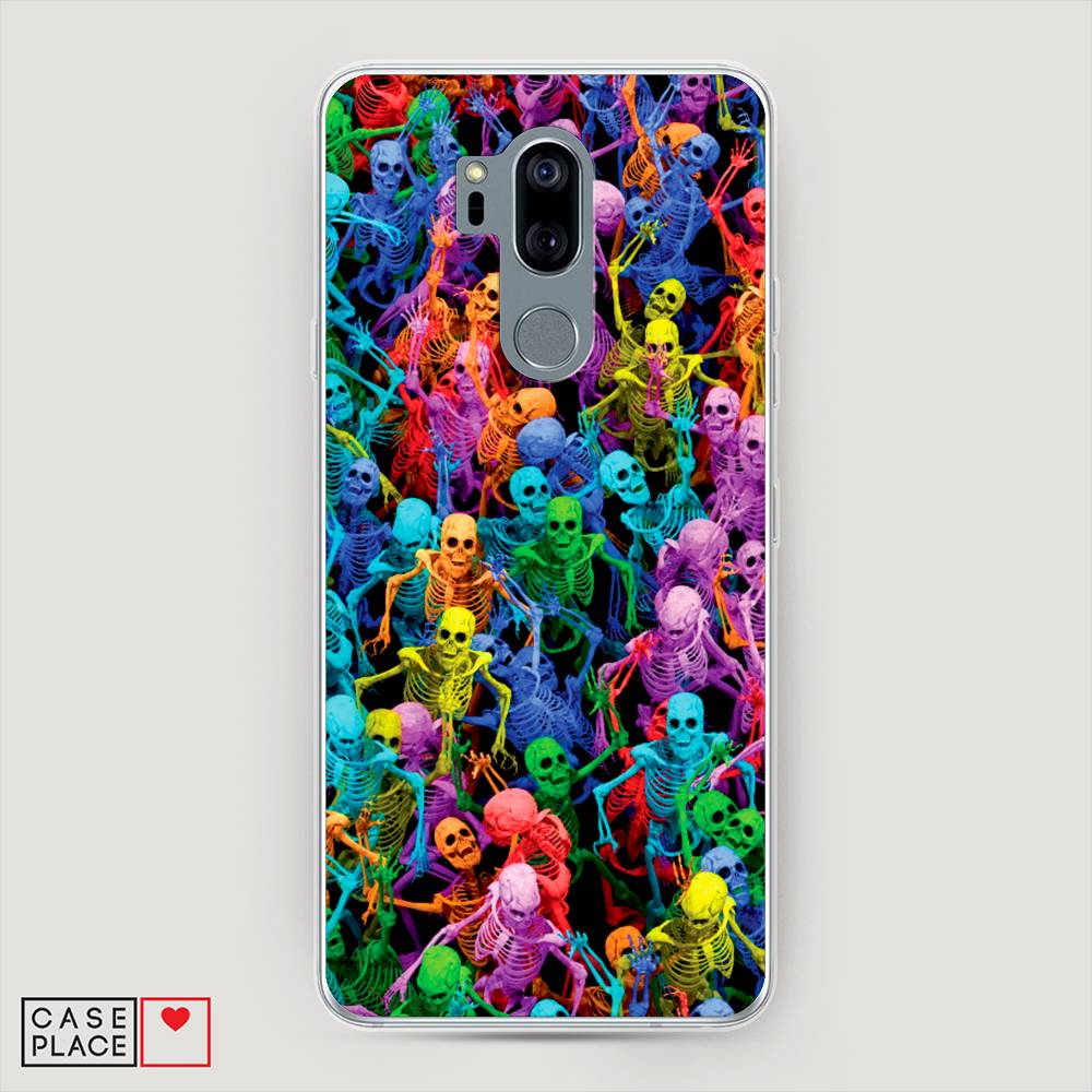 

Чехол на LG G7 ThinQ "Вечеринка скелетов", Фиолетовый;желтый;оранжевый, 83450-6