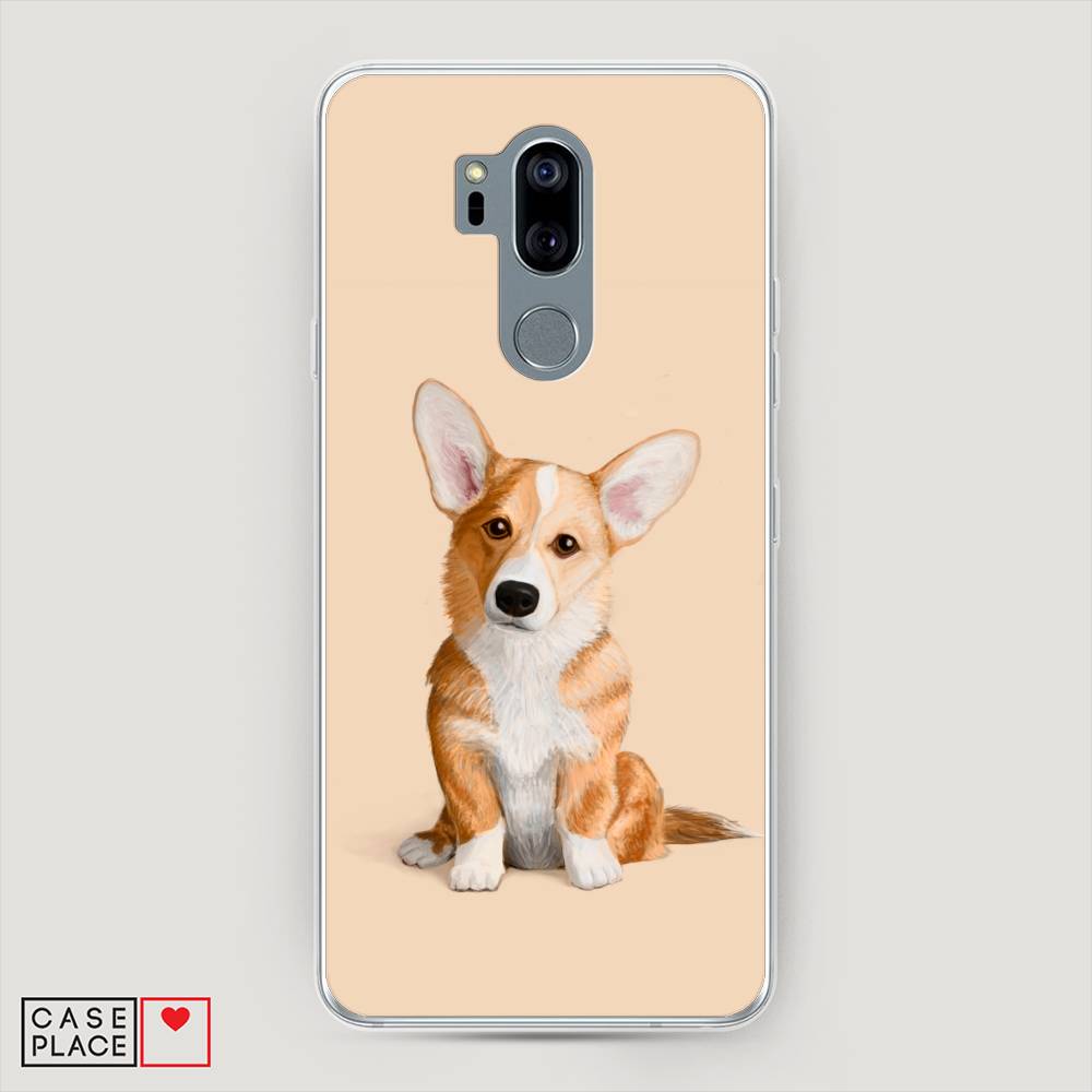 

Чехол на LG G7 ThinQ "Грустный Корги", Коричневый;бежевый, 83450-1