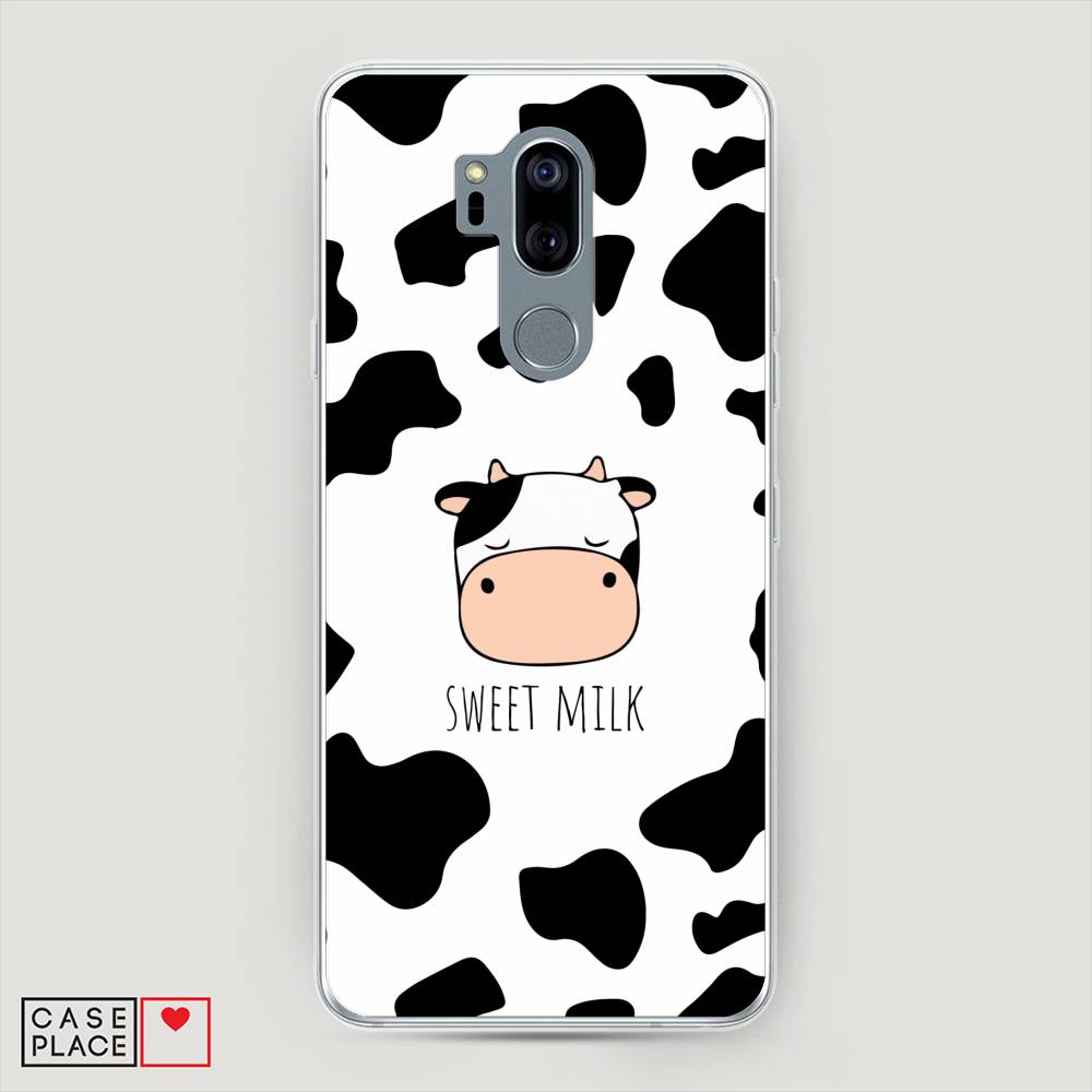 

Чехол на LG G7 ThinQ "Sweet milk", Розовый;белый;черный, 83450-1
