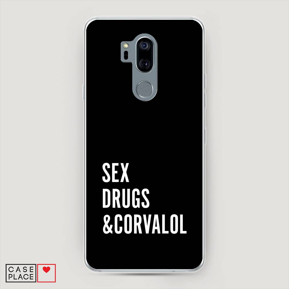 

Чехол на LG G7 ThinQ "Corvalol", Черный;серый;белый, 83450-6