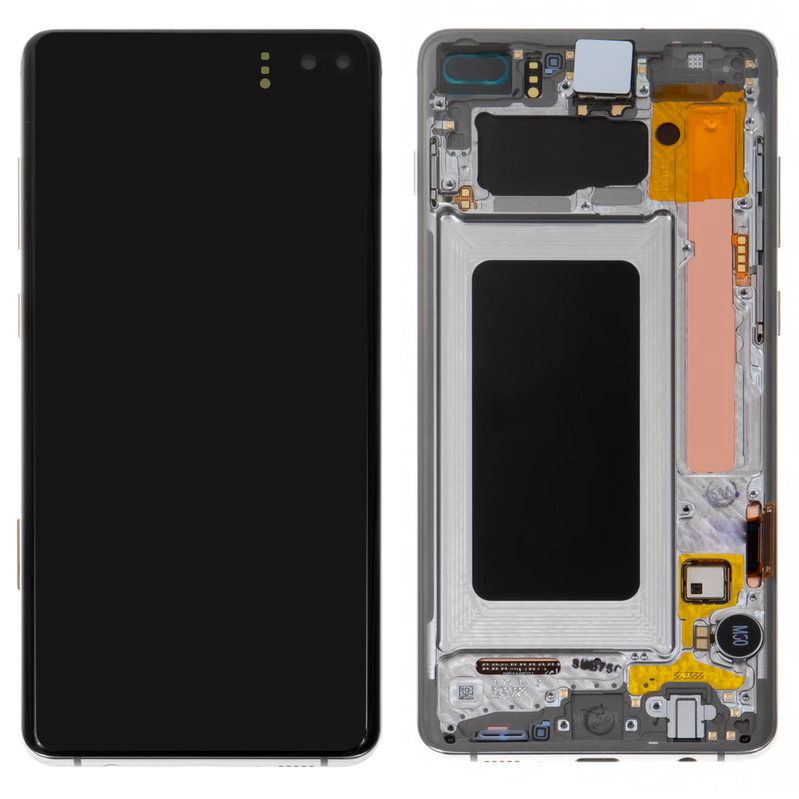 

Дисплей для Samsung SM-G975F Galaxy S10 Plus в рамке + тачскрин (керамический белый), SM-G975F