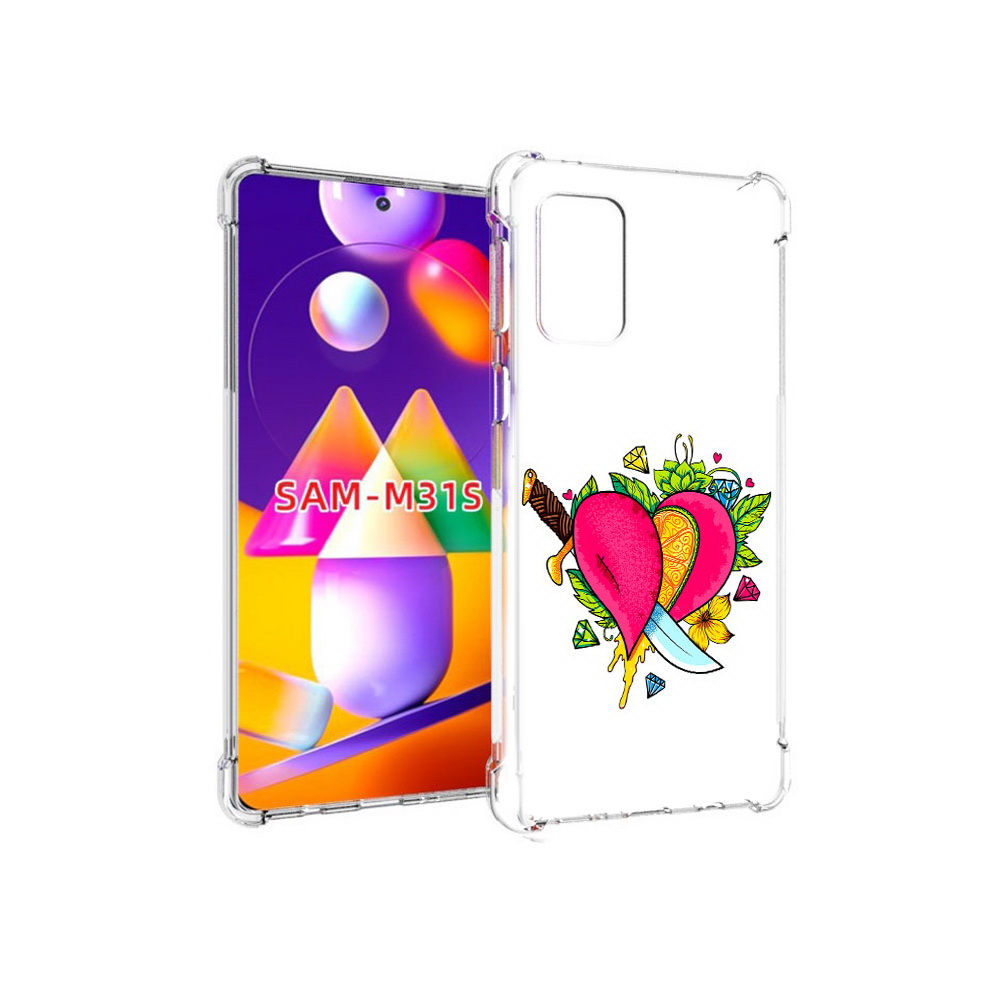 

Чехол MyPads Tocco для Samsung Galaxy M31s Фруктовое сердце (PT152186.489.188), Прозрачный, Tocco