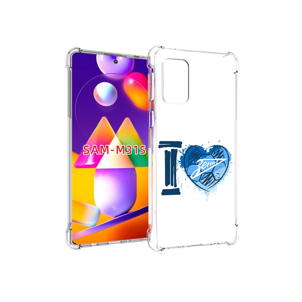 

Чехол MyPads Tocco для Samsung Galaxy M31s ФК я люблю зенит (PT152186.489.186), Прозрачный, Tocco