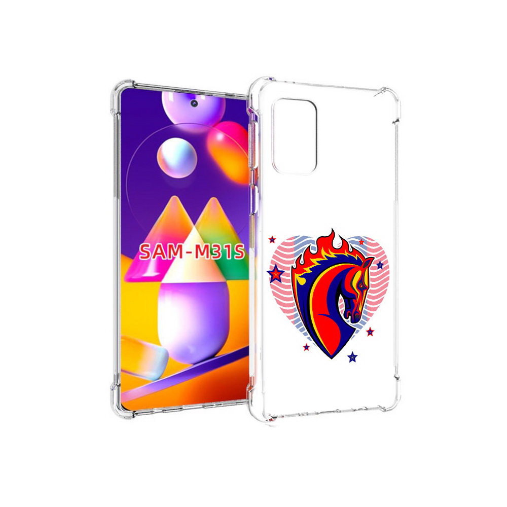 

Чехол MyPads Tocco для Samsung Galaxy M31s ФК ЦСЛ Лошадь (PT152186.489.180), Прозрачный, Tocco