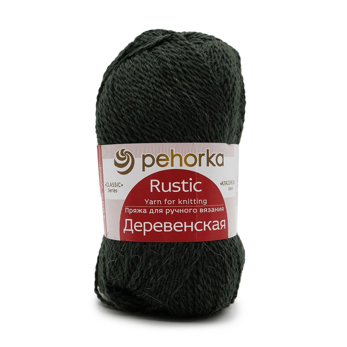 

Пряжа Пехорка Деревенская № 381 лавр (100 % шерсть) 10 шт.х 100 г (250 м), Зеленый, 360039