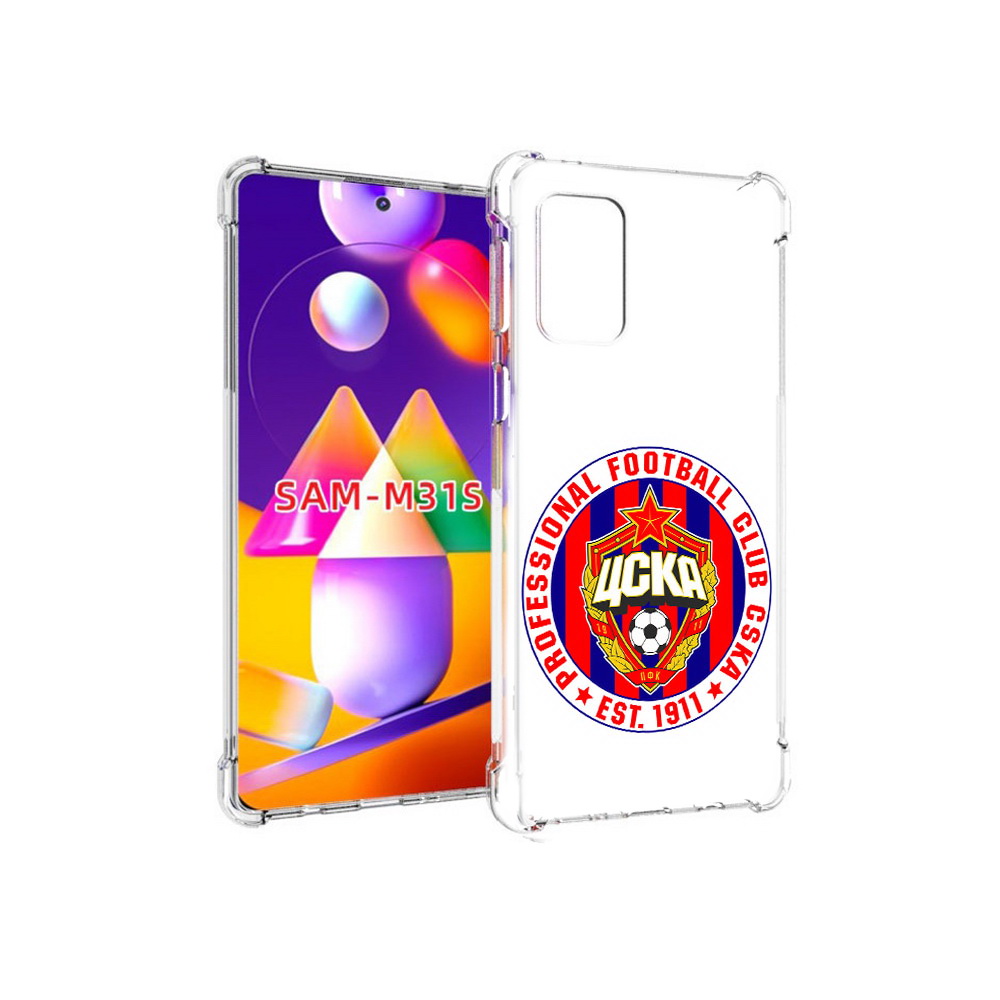 

Чехол MyPads Tocco для Samsung Galaxy M31s ФК ЦСК логотип (PT152186.489.178), Прозрачный, Tocco