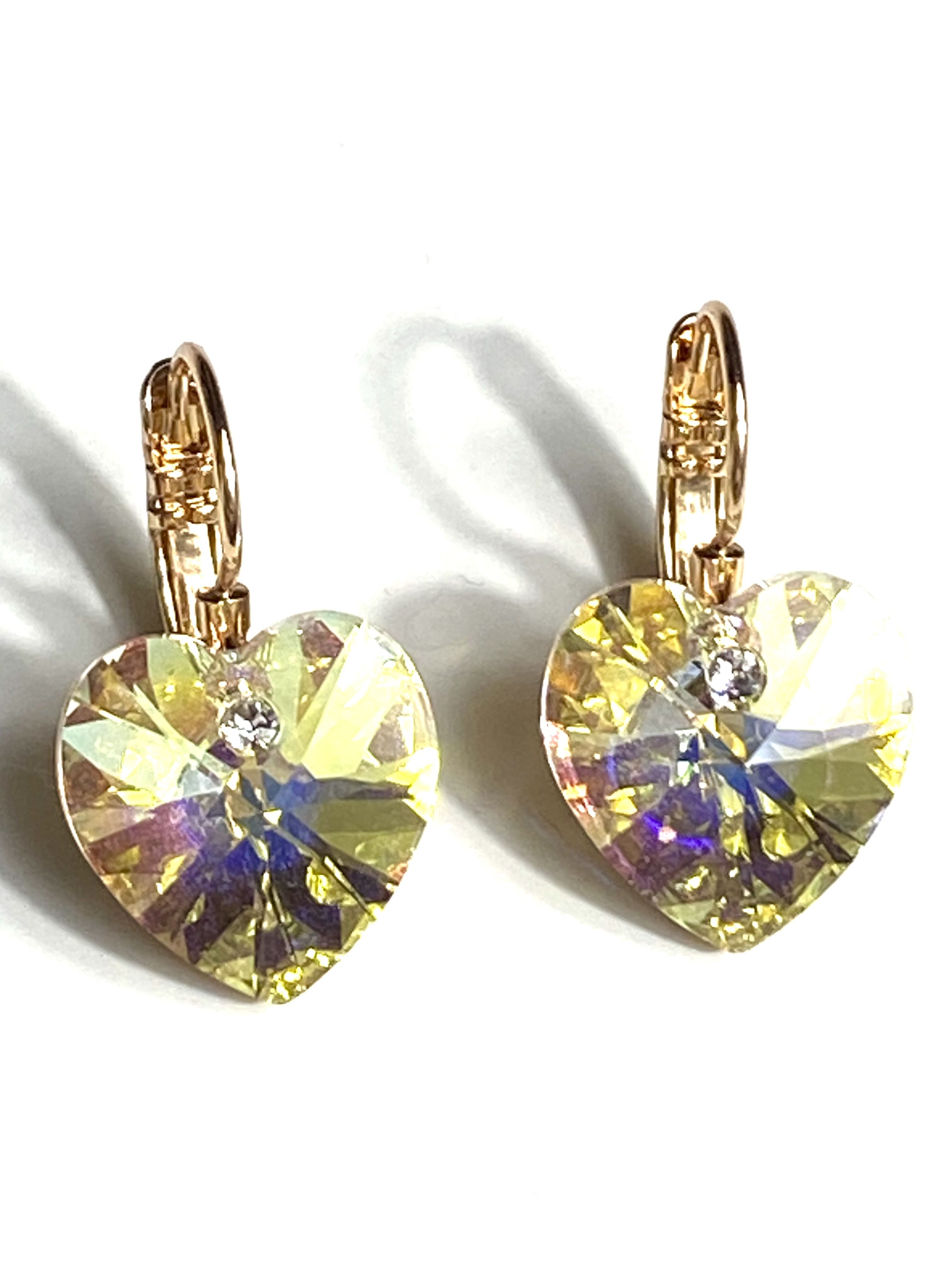 

Серьги с золотистыми кристаллами Soul с кристаллами Swarovski, Сс-100