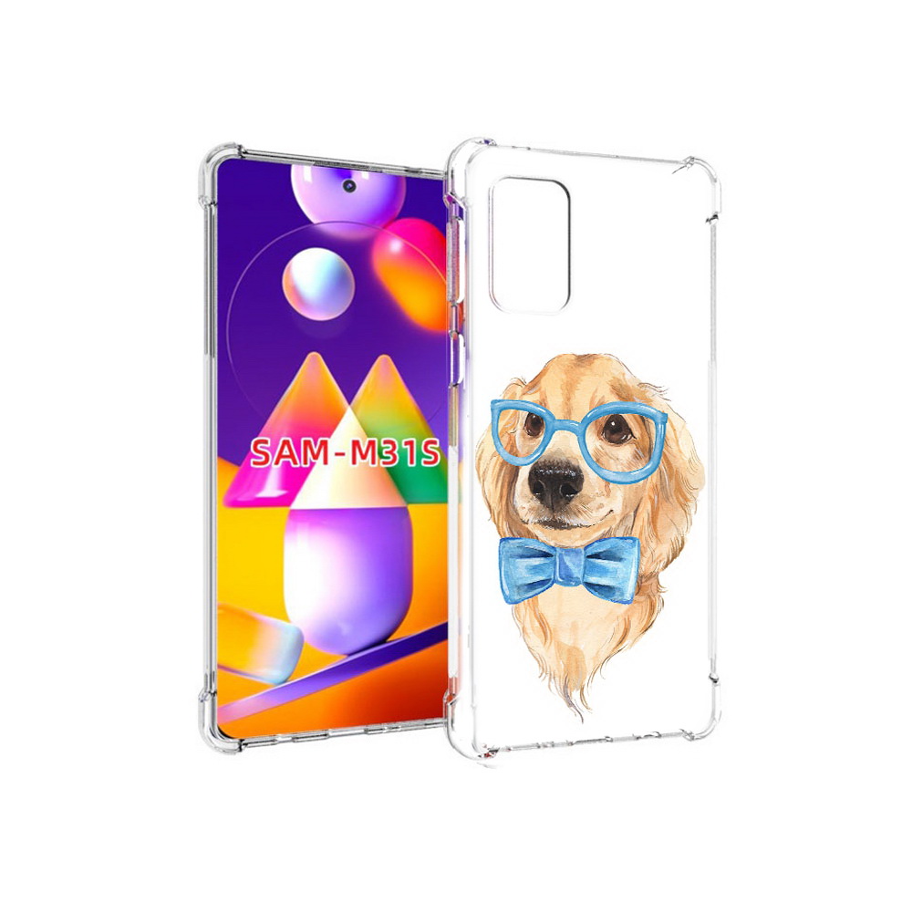 

Чехол MyPads Tocco для Samsung Galaxy M31s Собака интеллигент (PT152186.489.159), Прозрачный, Tocco