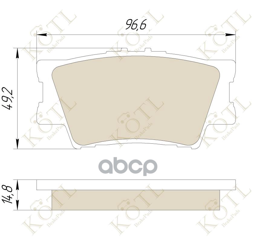 

Тормозные колодки KOTL 3426KT