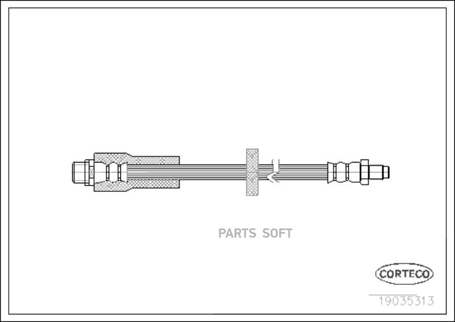Шланг тормозной Corteco 19035313