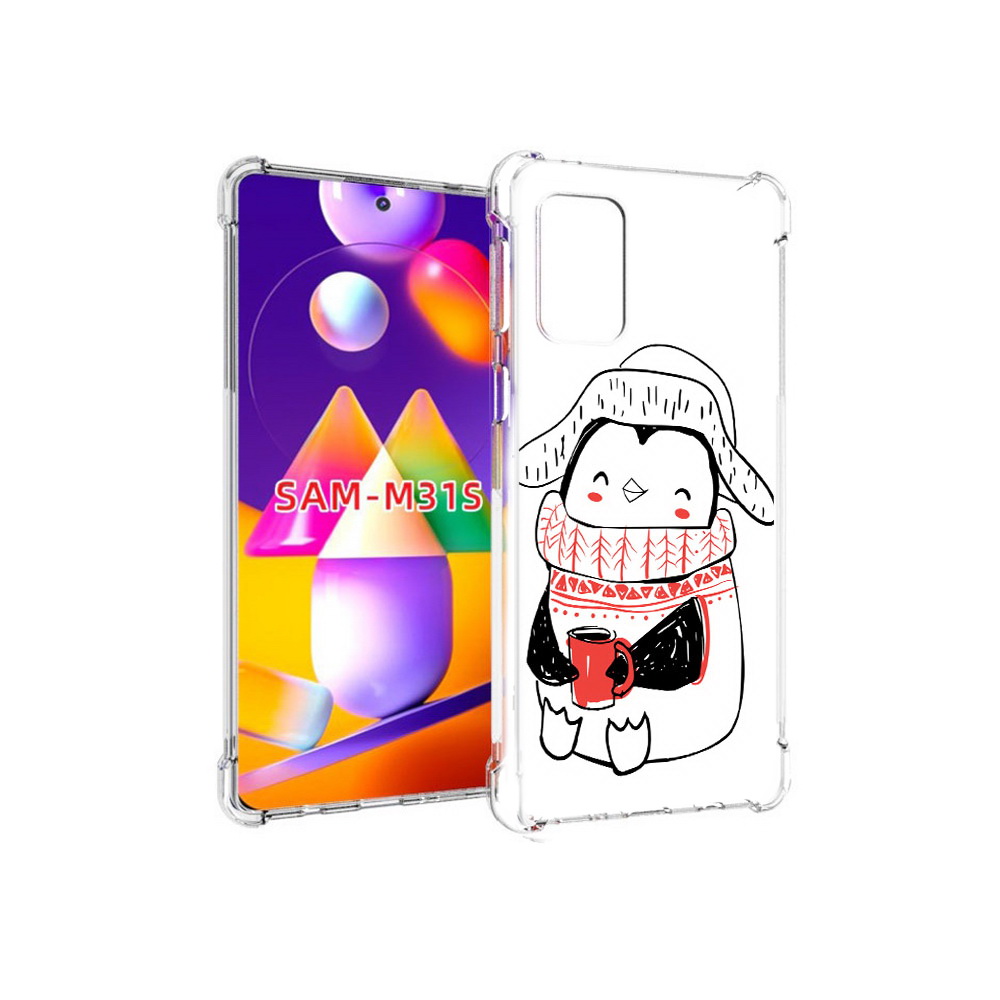 

Чехол MyPads Tocco для Samsung Galaxy M31s Милый пингвин (PT152186.489.115), Прозрачный, Tocco