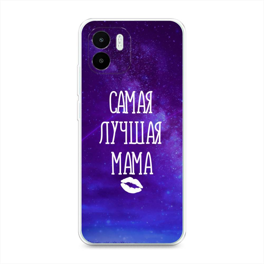 

Чехол Awog на Redmi A1 / Редми A1 "Лучшая мама", Фиолетовый;синий;белый