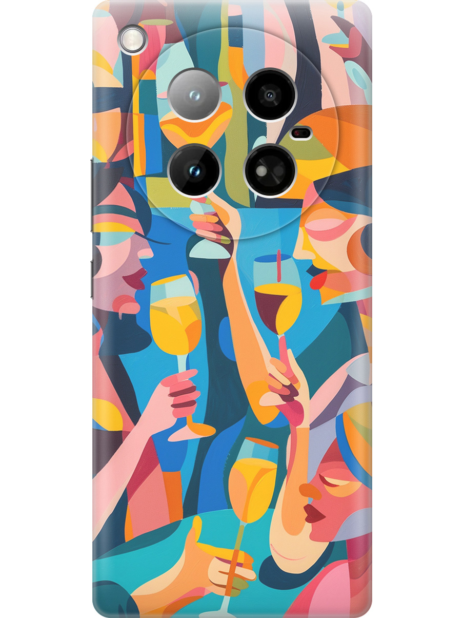 

Силиконовый чехол на Infinix Zero 40 4G с принтом "Разноцветный фуршет", Прозрачный;желтый;синий, 786722385