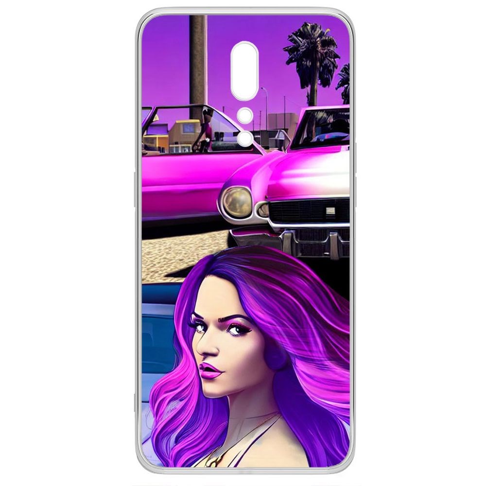 

Чехол-накладка Krutoff Clear Case Жизнь в розовом для Oppo Reno Z