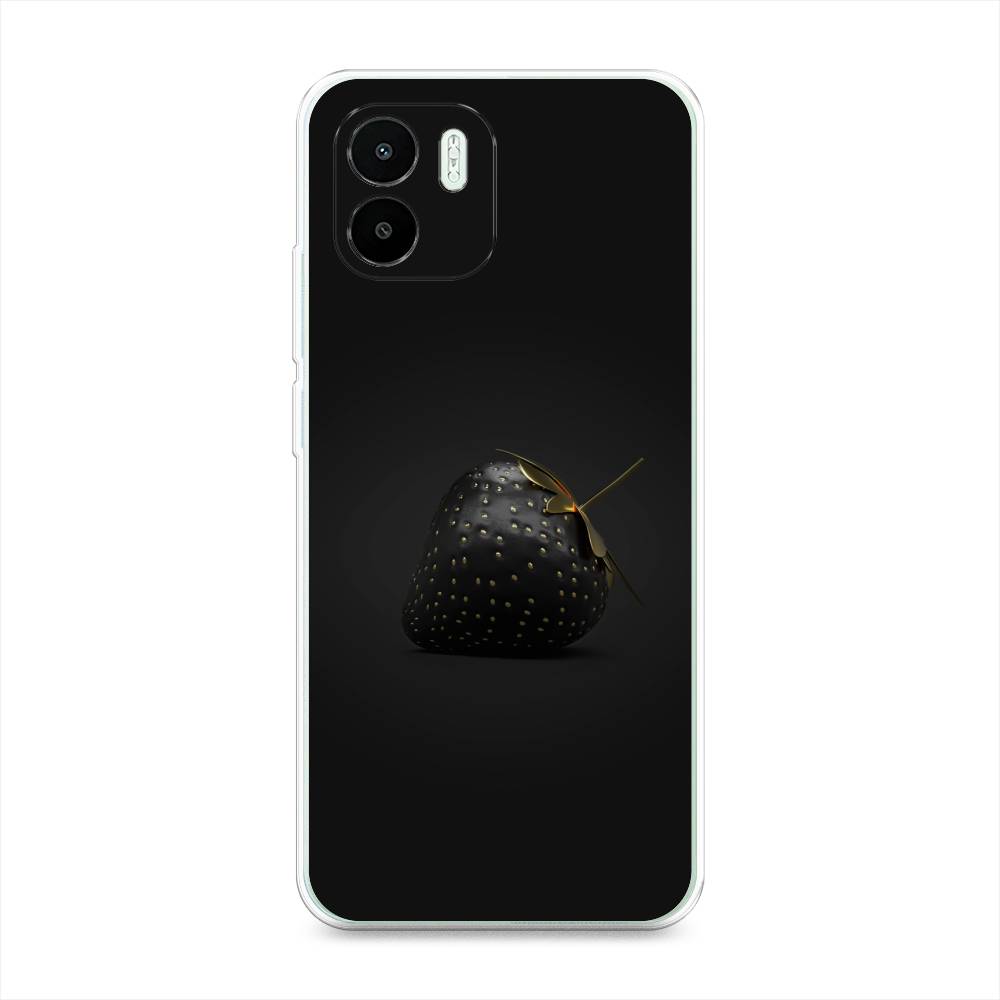 

Чехол Awog на Redmi A1 / Редми A1 "Черная клубника", Золотистый;черный;серый