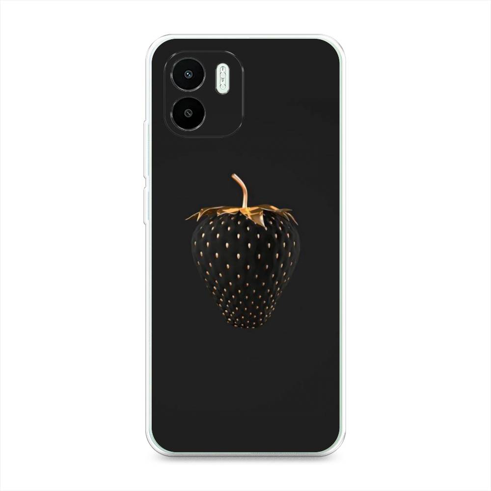 

Чехол Awog на Redmi A1 / Редми A1 "Черно-золотая клубника", Черный;золотистый