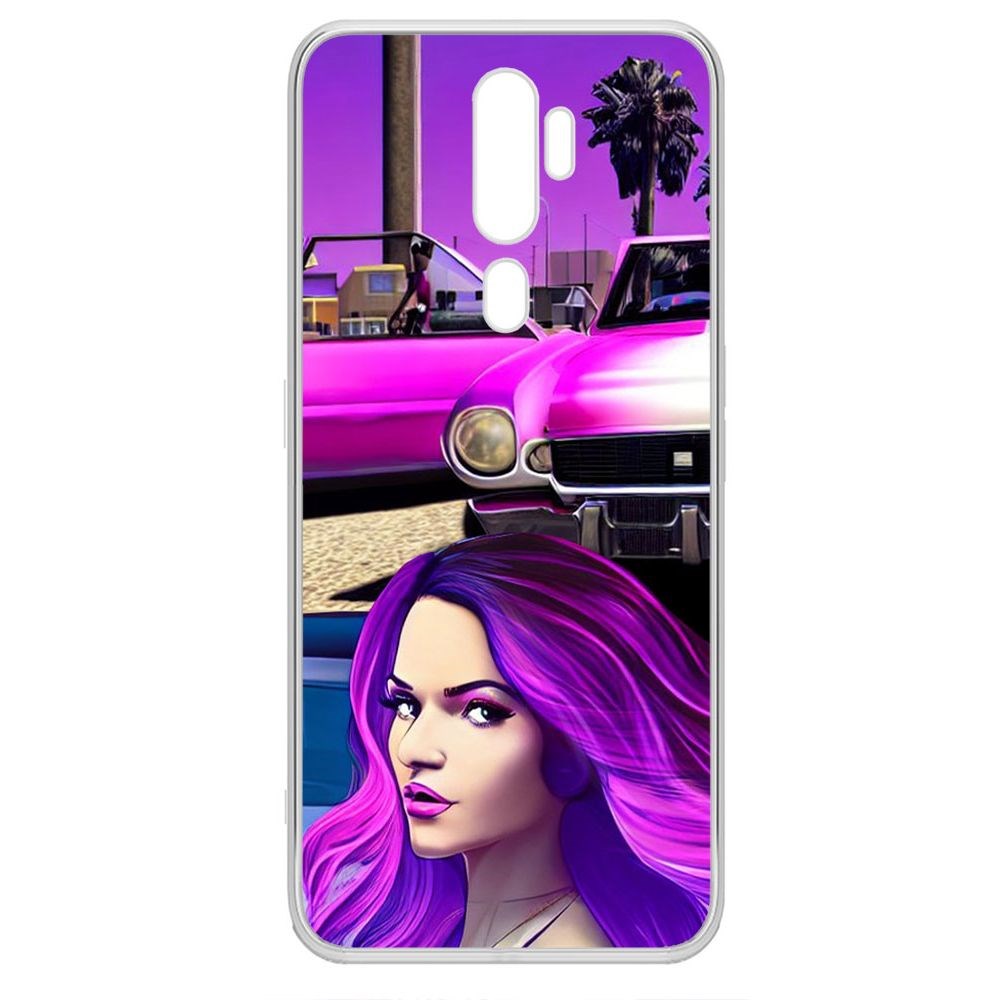 

Чехол-накладка Krutoff Clear Case Жизнь в розовом для Oppo A9 (2020), Прозрачный