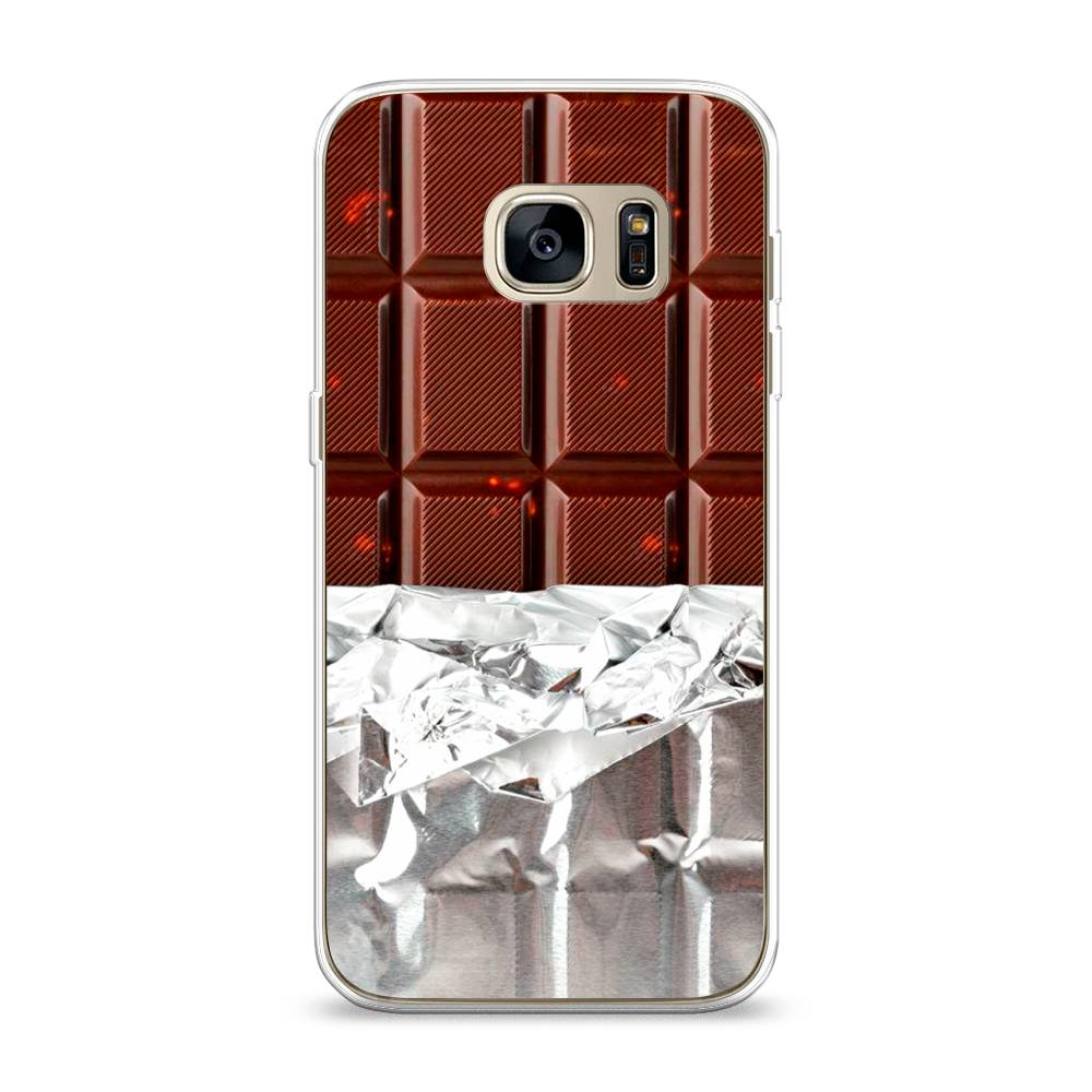 

Чехол на Samsung Galaxy S7 "Шоколад в обертке", Коричневый, 24550-6
