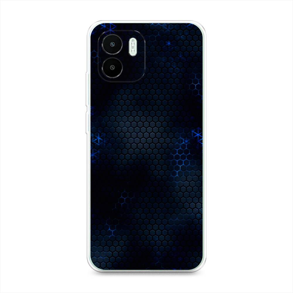 

Чехол Awog "Фон соты синие" на Redmi A1 / Редми A1