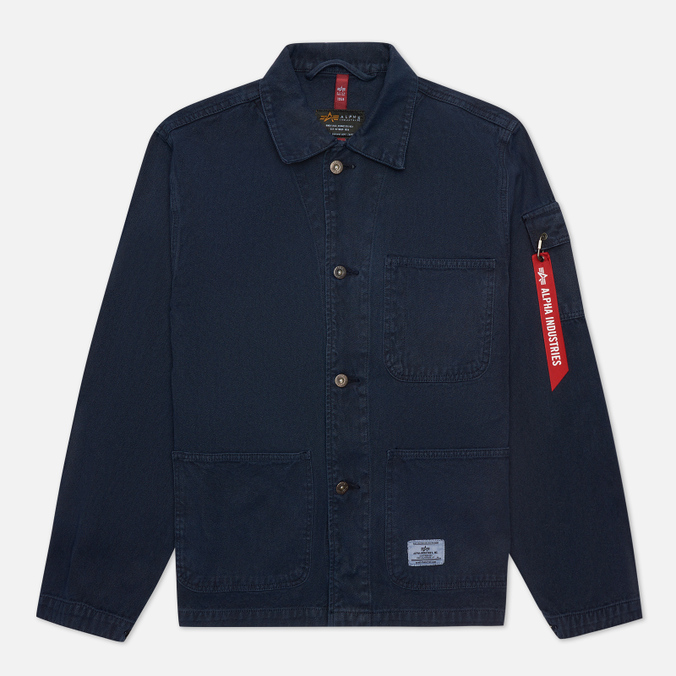 фото Жакет мужской alpha industries ujc52000c1-410 синий s