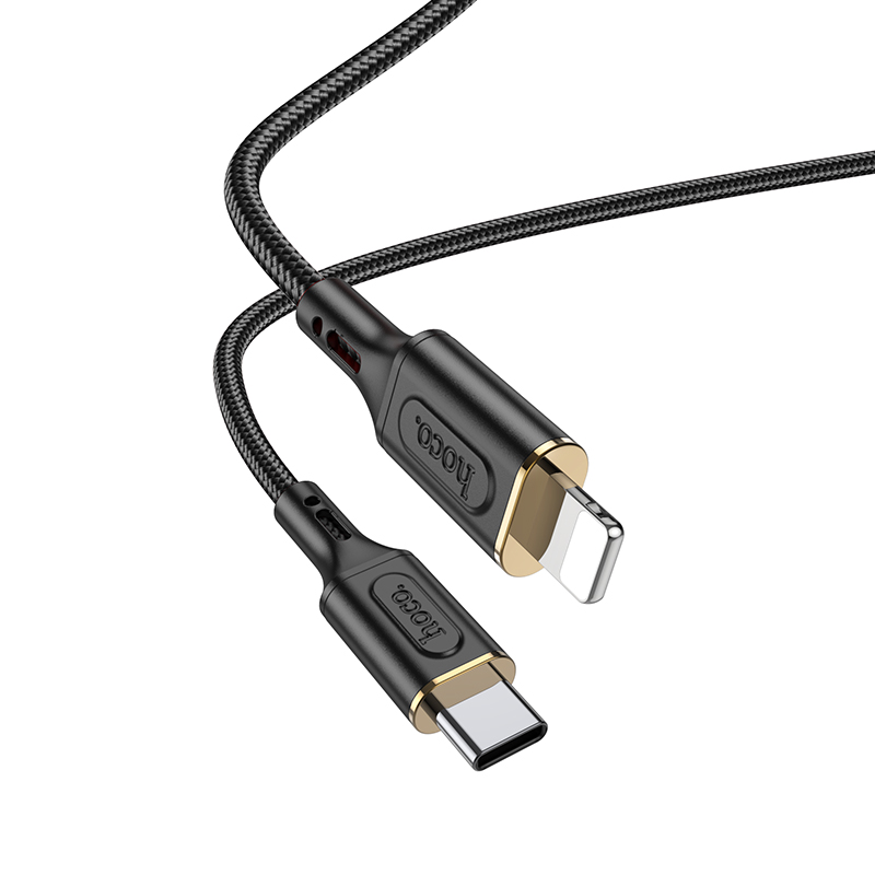 

Кабель Lightning to Type-C (PD), HOCO, X95, 1м, 20W, черный