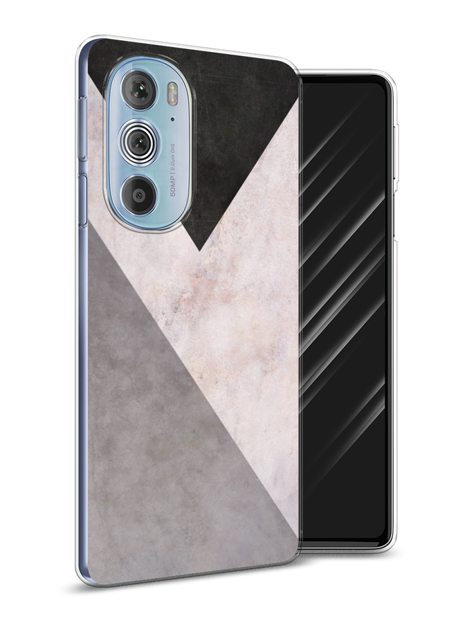 

Чехол Awog на Motorola Edge 30 Pro "Геометричный мрамор", Разноцветный, 243350-3