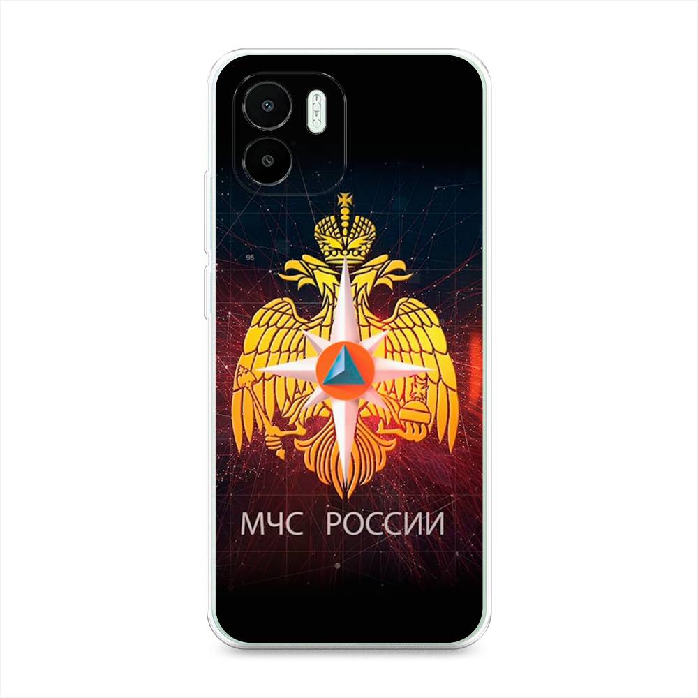 

Чехол Awog на Redmi A1 / Редми A1 "МЧС России", Черный;желтый;красный