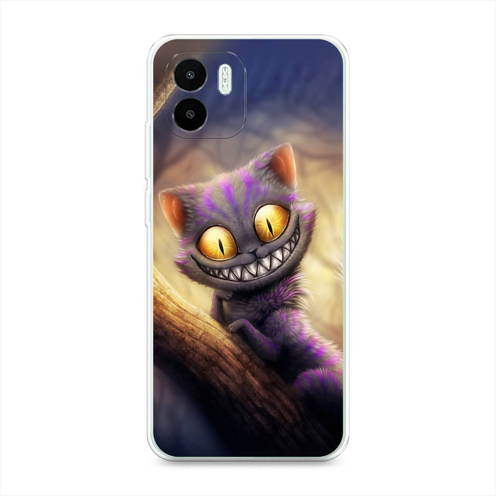 

Чехол Awog на Redmi A1 / Редми A1 "Cheshire Cat", Фиолетовый;желтый