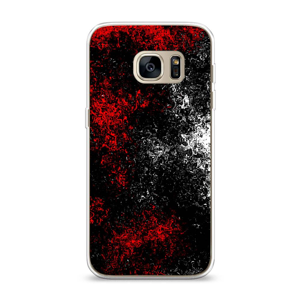 

Чехол на Samsung Galaxy S7 "Монотипия", Красный;черный;белый, 24550-3