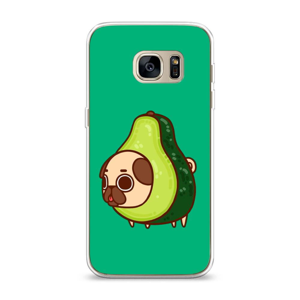 

Чехол на Samsung Galaxy S7 "Мопс авокадик", Зеленый, 24550-1