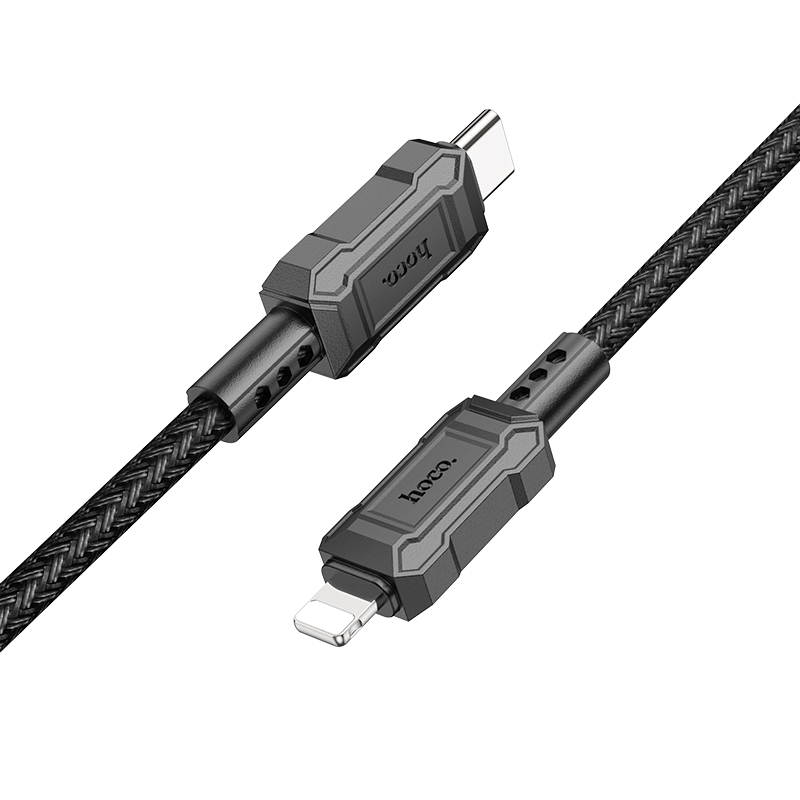 

Кабель Lightning to Type-C (PD), HOCO, X94, 1м, 20W, черный