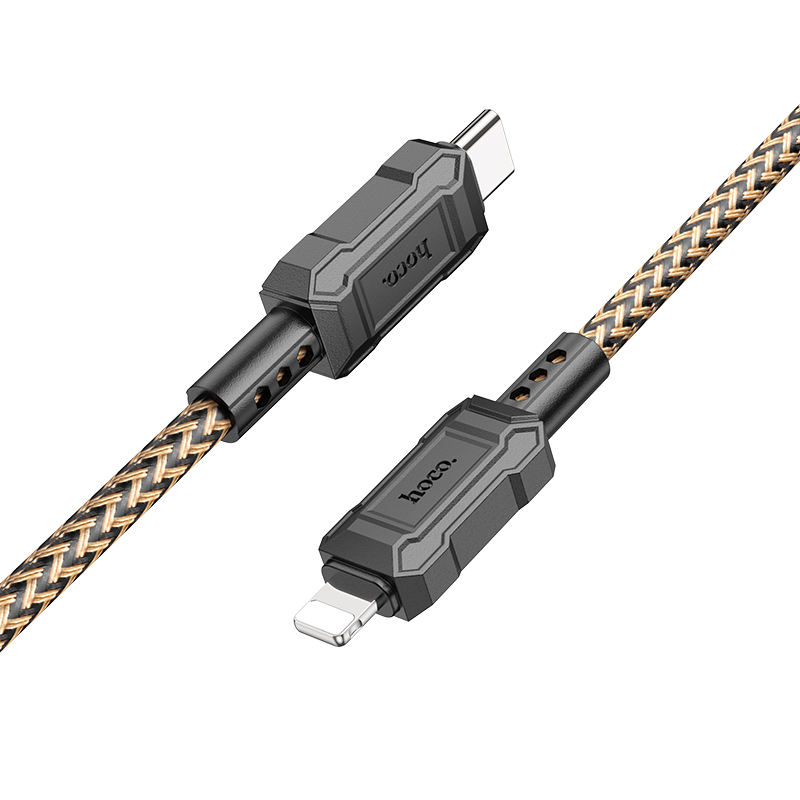 

Кабель Lightning to Type-C (PD), HOCO, X94, 1м, 20W, золотой