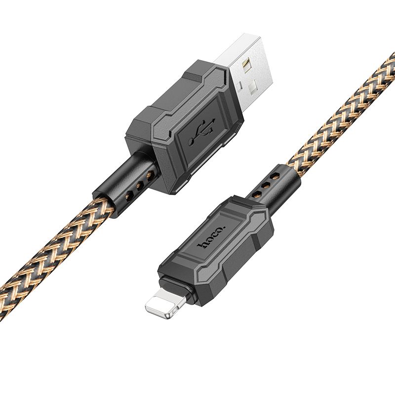 

USB дата кабель Lightning, HOCO, X94, 1M, золотой