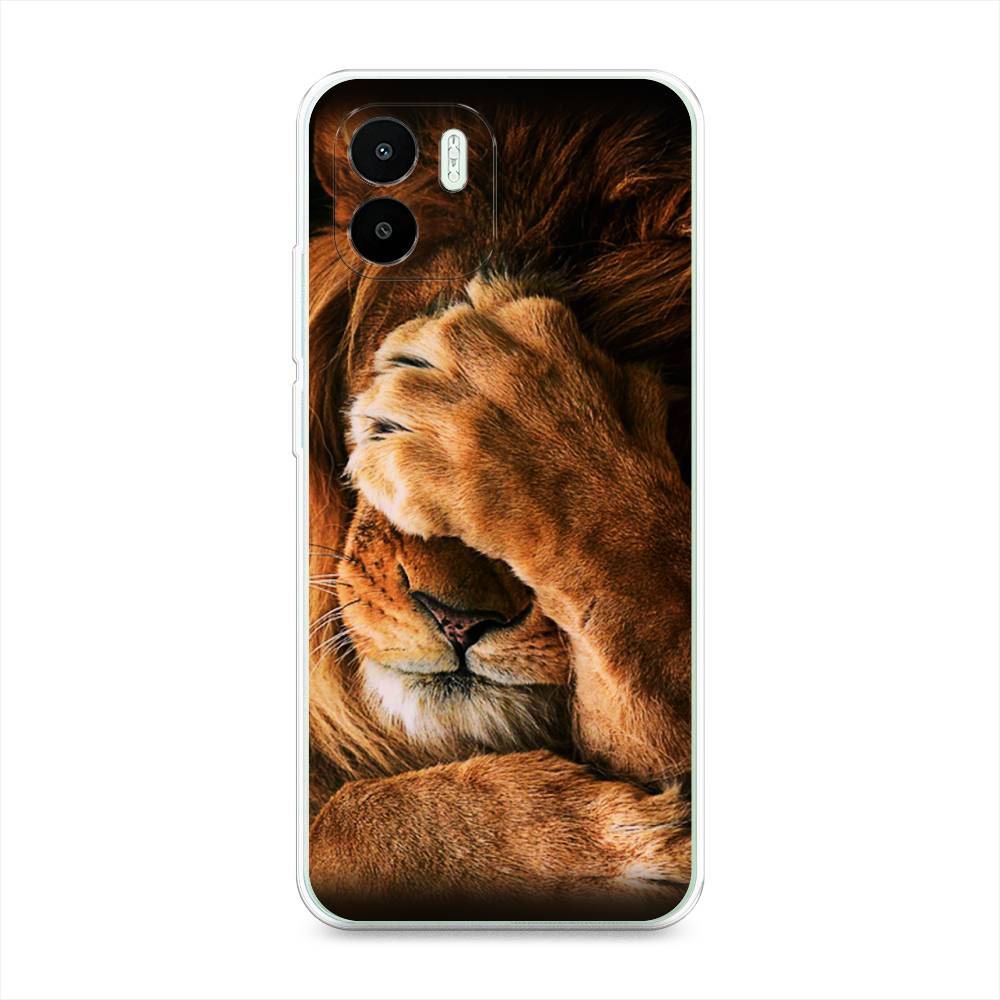 

Чехол Awog на Redmi A1 / Редми A1 "Львиный стыд", Коричневый;черный