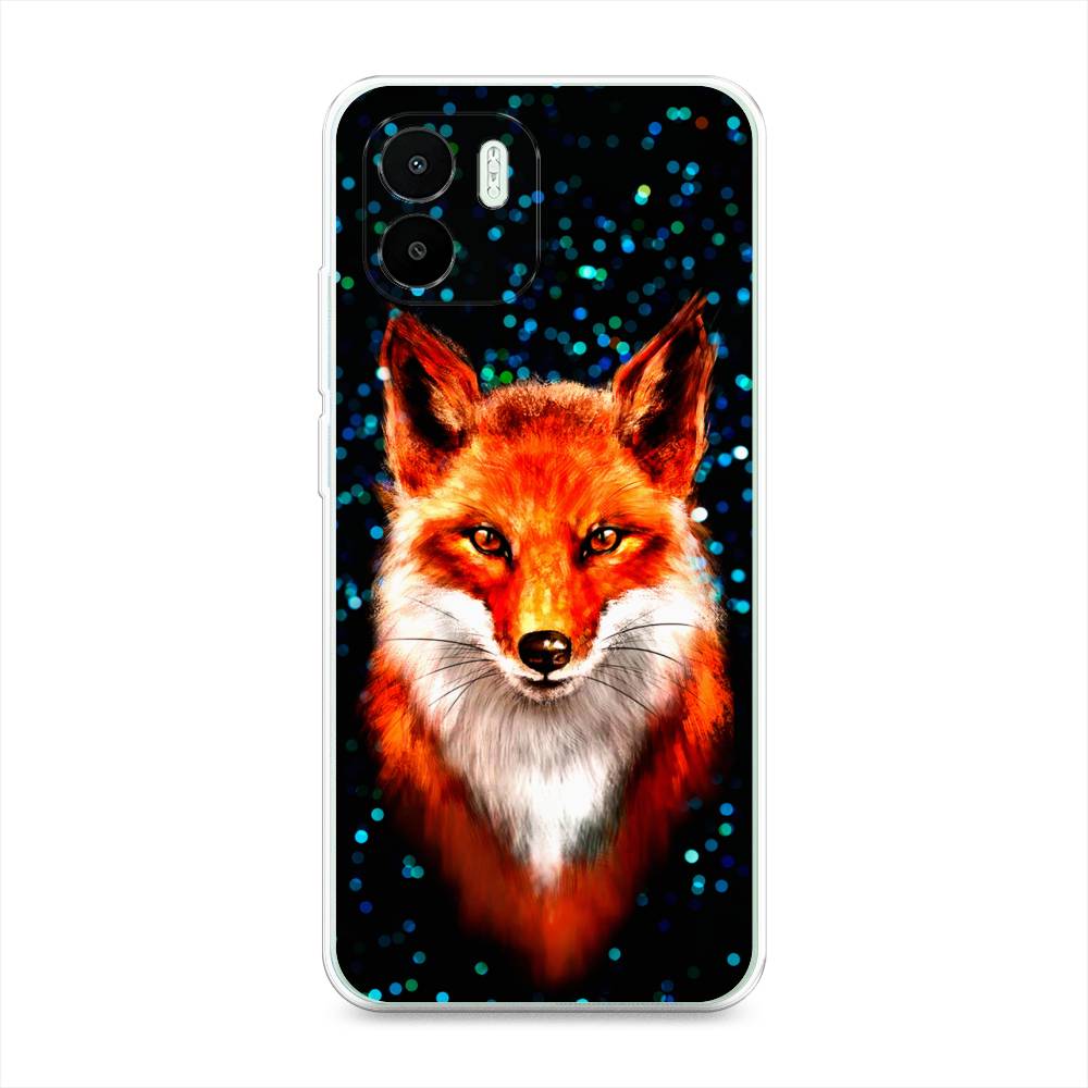 

Чехол Awog на Redmi A1 / Редми A1 "Волшебная лиса", Оранжевый;черный;белый