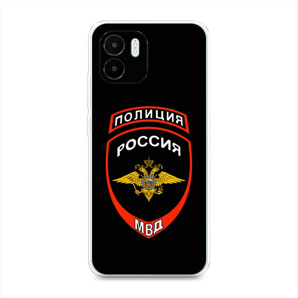 

Чехол Awog на Redmi A1 / Редми A1 "Полиция шеврон", Черный;красный;белый