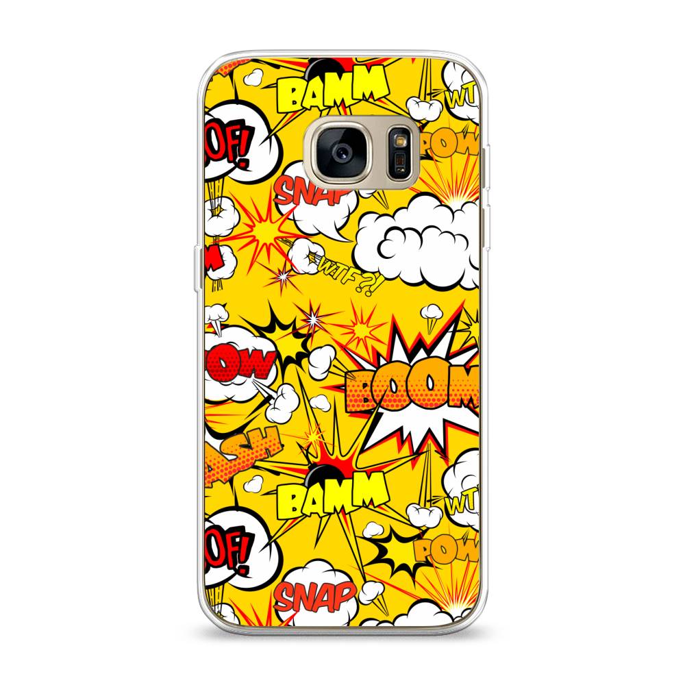 

Чехол на Samsung Galaxy S7 "Поп Арт эффекты", Желтый;белый;оранжевый, 24550-6