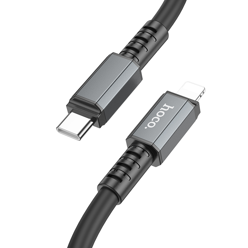 

Кабель Lightning to Type-C (PD), HOCO, X85, 1м, черный