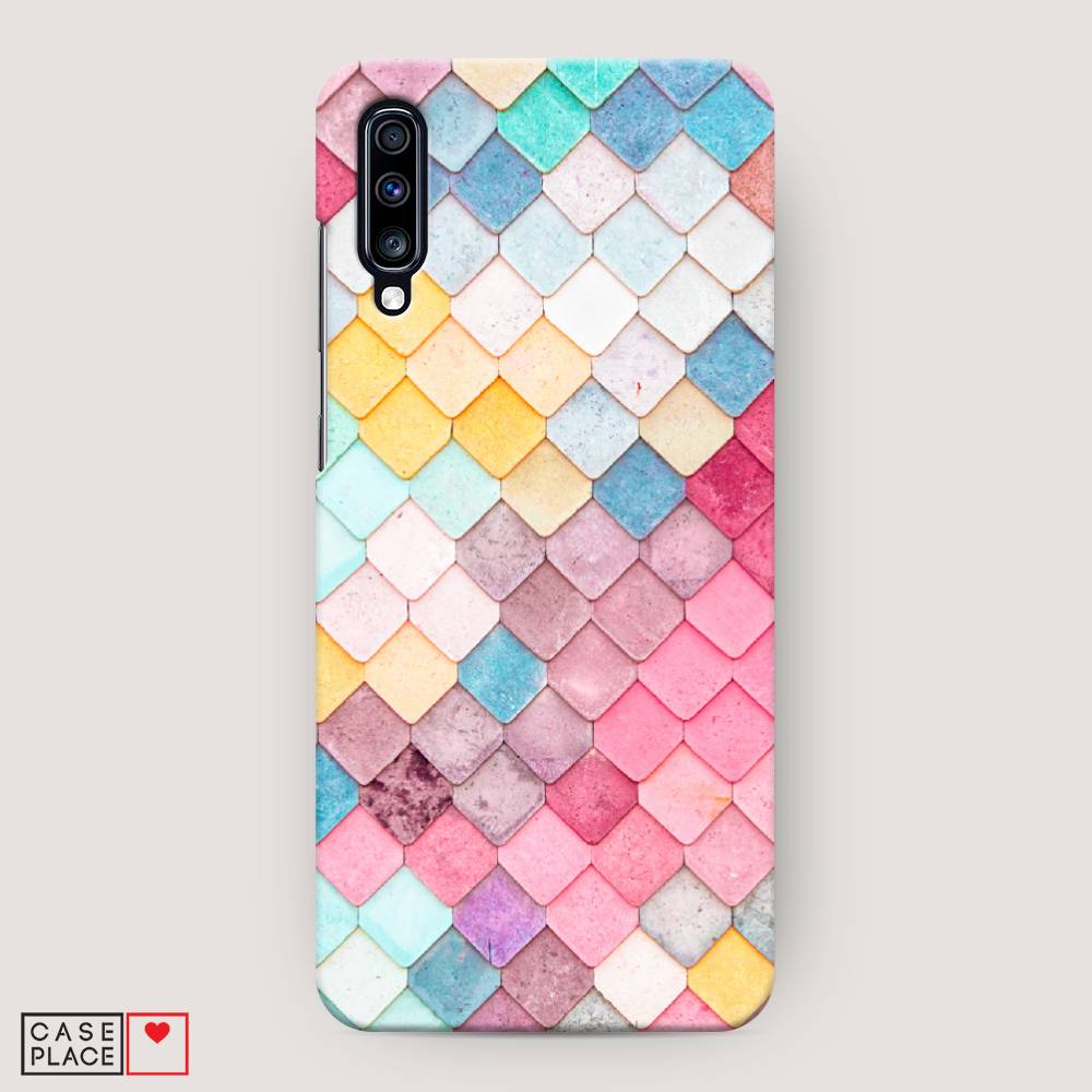 

Пластиковый чехол "Нежные ромбики" на Samsung Galaxy A70, 28120-3