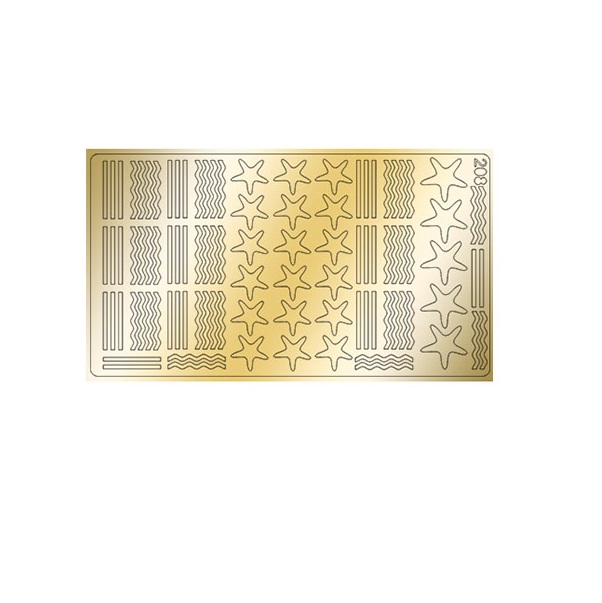 

Металлизированные наклейки Freedecor №208, золото, Золотистый