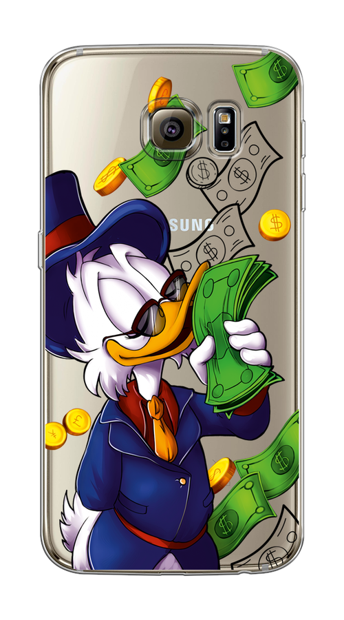 

Чехол на Samsung Galaxy S6 edge "Scrooge McDuck with Money", Синий;зеленый;белый, 24450-6