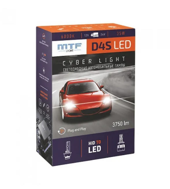 

Светодиодные лампы MTF D4S Cyber Light 6000К, Cyber Light