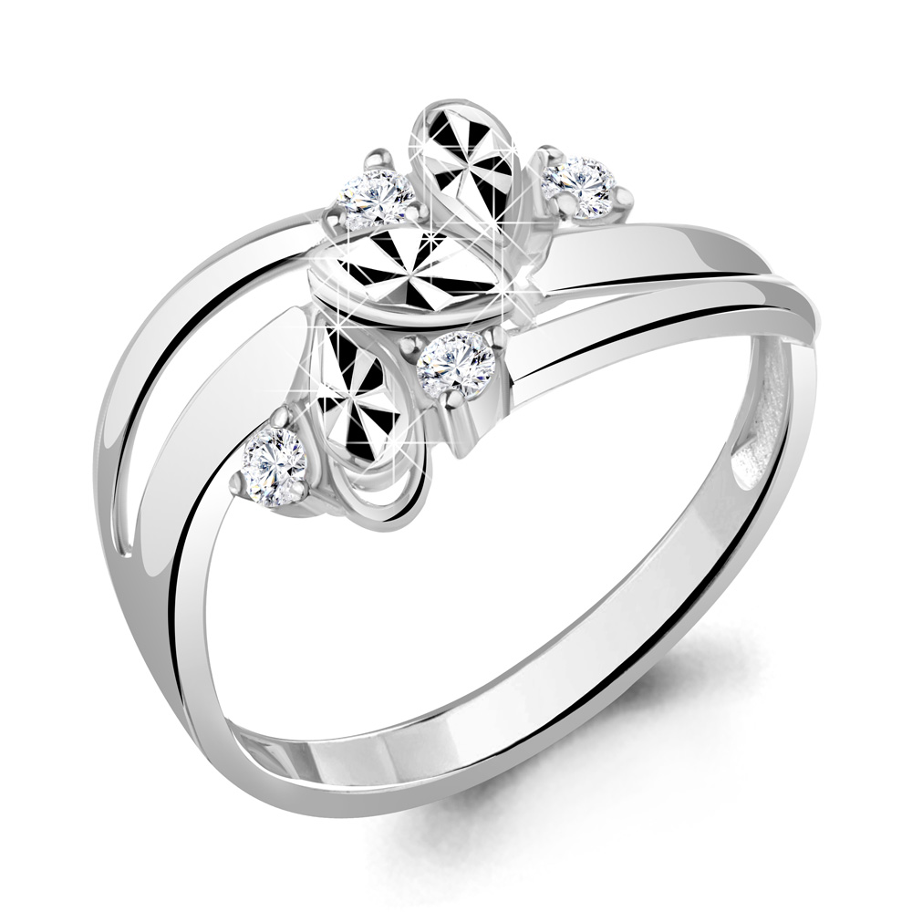 

Кольцо из серебра с фианитом Aquamarine Aquamarine 67243А_925_р р. 21, 67243А_925_р