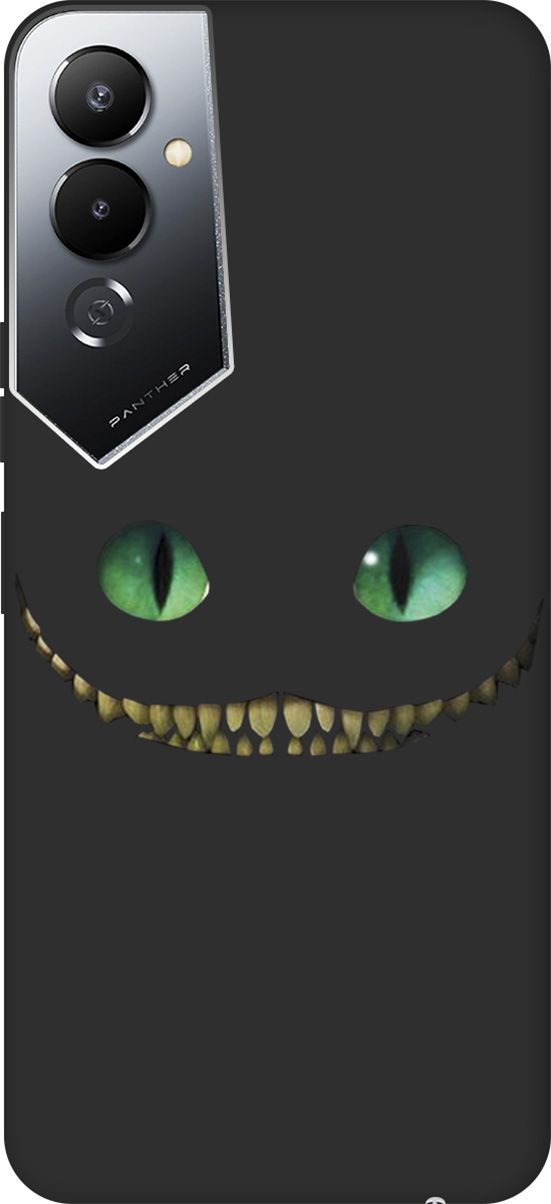 

Матовый Soft Touch Чехол на Tecno Pova 4 с 3D принтом "Cheshire Cat" черный, Черный;зеленый, 158054