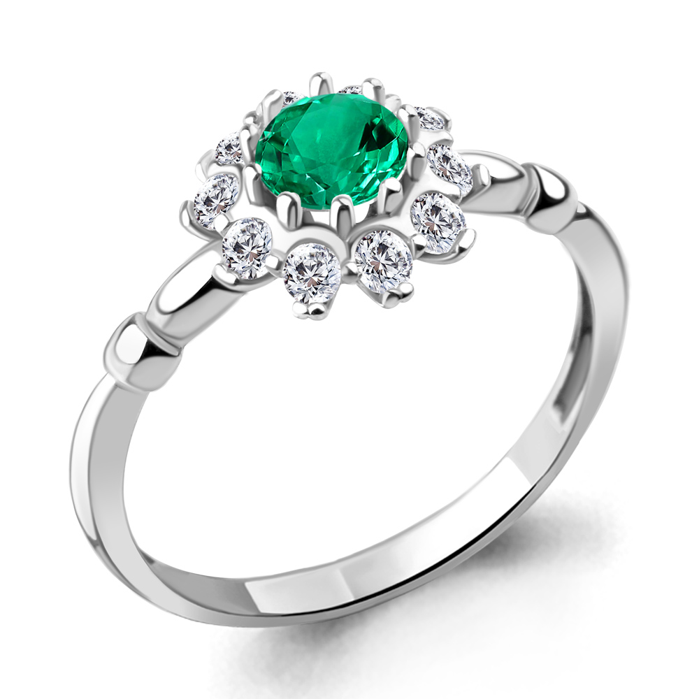 

Кольцо из серебра с фианитом Aquamarine Aquamarine 67238АГ_925_р р. 17, 67238АГ_925_р