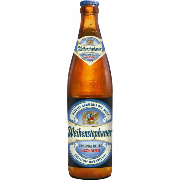 

Пиво безалкогольное Weihenstephaner Original Helles Alkoholfrei светлое фильтрованное 0,5л