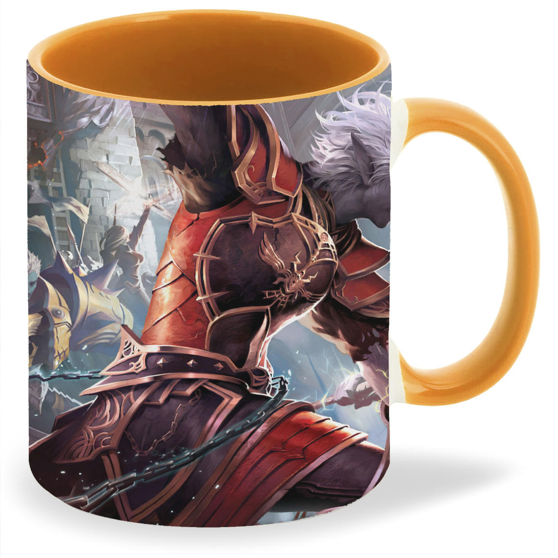 фото Кружка coolpodarok lineage 2 the chaotic throne светлый и тёмный эльфы противостояние