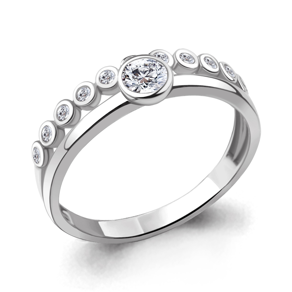 

Кольцо из серебра с фианитом Aquamarine Aquamarine 67237А_925_р р. 17, 67237А_925_р