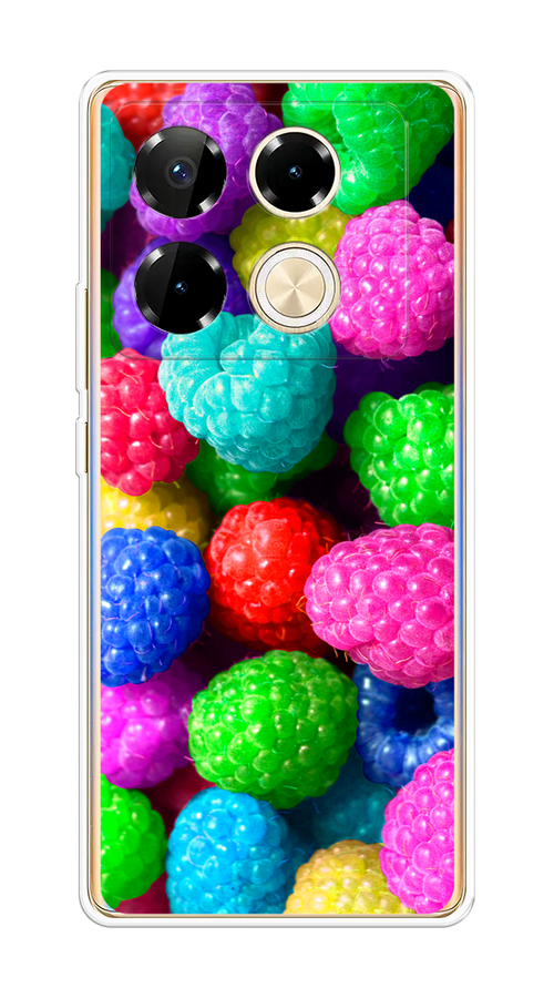 

Чехол на Infinix Note 40 Pro "Леденцовая малина", Фиолетовый;розовый;зеленый, 3105750-1