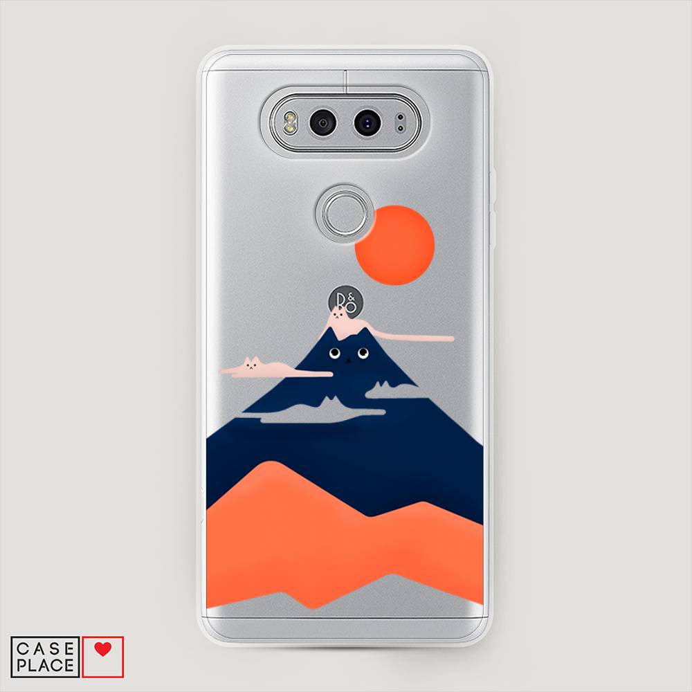 

Чехол на LG V20 "Кот-гора", Черный;оранжевый, 83350-4